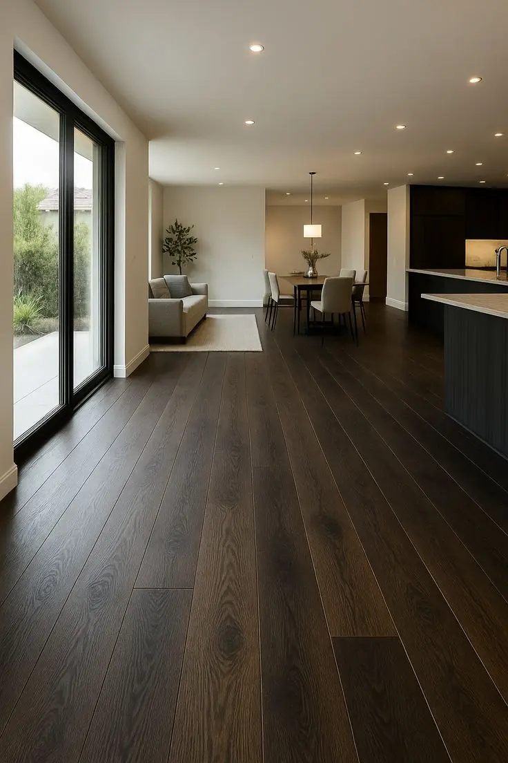 Hardwood and vinyl flooring in a Connecticut home