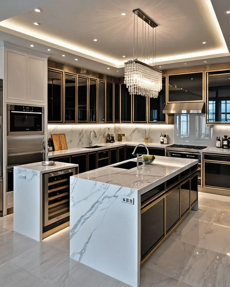 Remodeled kitchen with new cabinets in Connecticut